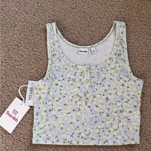 Aritzia sun-deh Kara too size S in jam packed floral sage